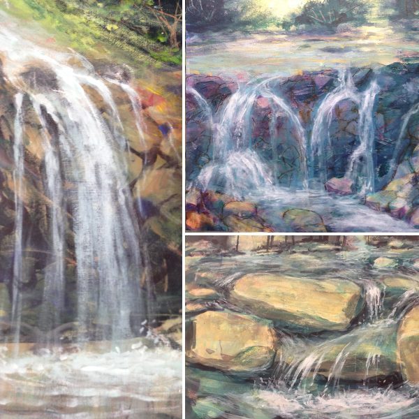 Tony's Art School - Waterfalls - Acrylic