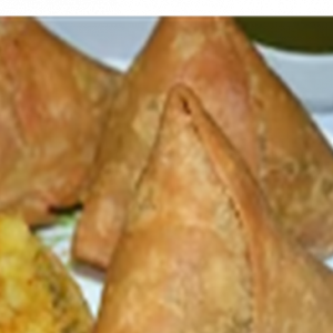 Samosas with Sweet Gravy and Chai Tea