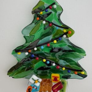 Fused Glass: Christmas Tree Candy Dish