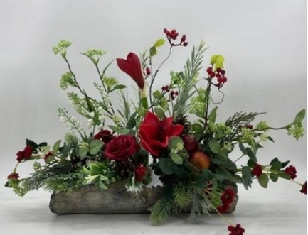Festive Florals on a Log - Image 2