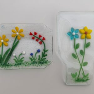 Fused Glass: Spoon Rest & Soap Dish